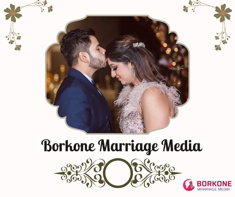 An engaging depiction of Borkone marriage media, highlighting the beauty and significance of wedding celebrations.